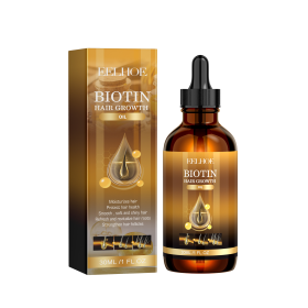 EELHOE Biotin Hair Treatment Oil Deeply Moisturizing Scalp Massage Treatment Thick And Smooth Hair Care Oil