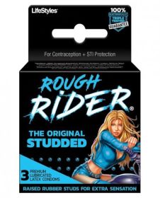 Rough Rider Studded Condom 3 Pack