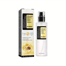 Snail Mucin Power Essence Moisturiser, 100ml Snail Mucin Essence Repairing Hyaluronic Acid Essence, Hydrating Serum For Face With Snail Secretion (Option: 1pcs)