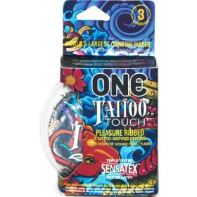 One Tattoo Touch Latex Condoms 3 Pack (SKU: R112003C)