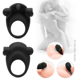 Tornado double ring locking fine ring for Longer Harder Stronger Erection;  Improve Sexual Performance;  Sex Toys for Men Massager Adult Sex Toys (Color: black)