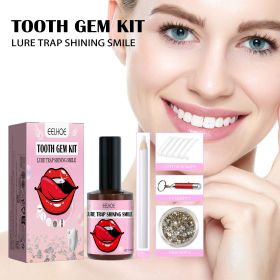 Tooth Gem Kit - Complete Teeth Gems Kit For DIY Tooth Decoration With Glue, Light, And Assorted Gems Perfect For Personalizing Your Smile, Tooth (Option: A)